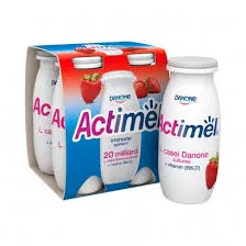 Jogurta dzēriens Actimel zemeņu 4x100g, Danone