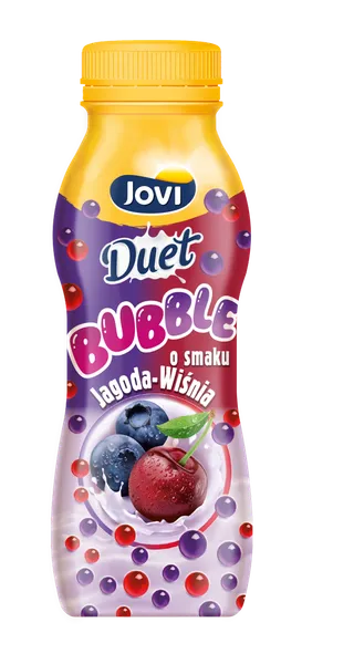 Jogurta dzēriens JOVI Bubble, melleņu-ķiršu, 230g