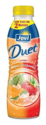 Jogurta dzēriens JOVI Duet melones - zemeņu, 350 g