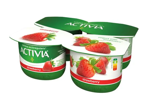Jogurts ACTIVIA zemeņu 4x120g