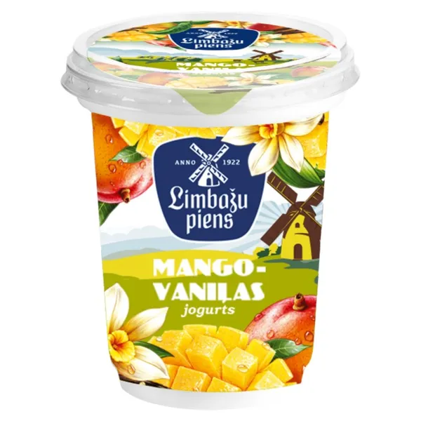 Jogurts mango-vaniļas, 320g, Limbažu Piens