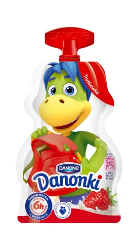 Jogurts Danonki  ar zemeņu garšu 70g