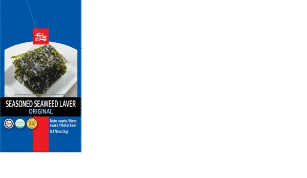 Jūras aļģu uzkoda AJI Original, 5g