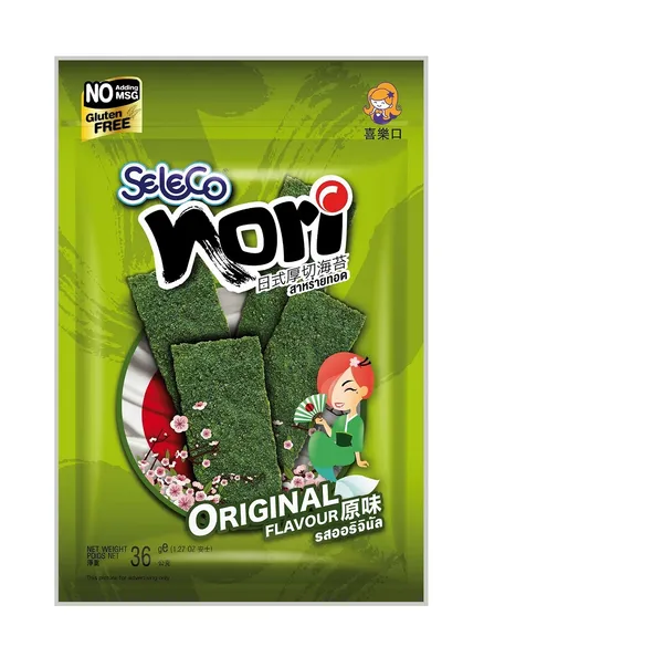 Jūras aļģu uzkoda, mīklā SELECO, 40g