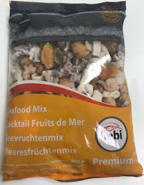 Jūras velšu kokteilis Premium EBI, saldēts, 20% glazūrā, 1 kg