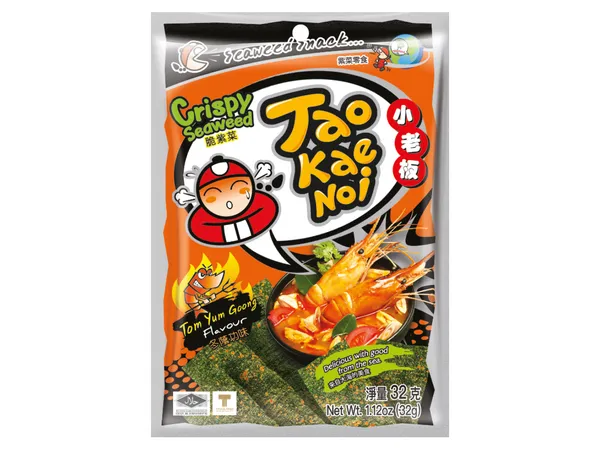 Jūraszāļu uzkoda TAOKAENOI, Tom Yum, 32g