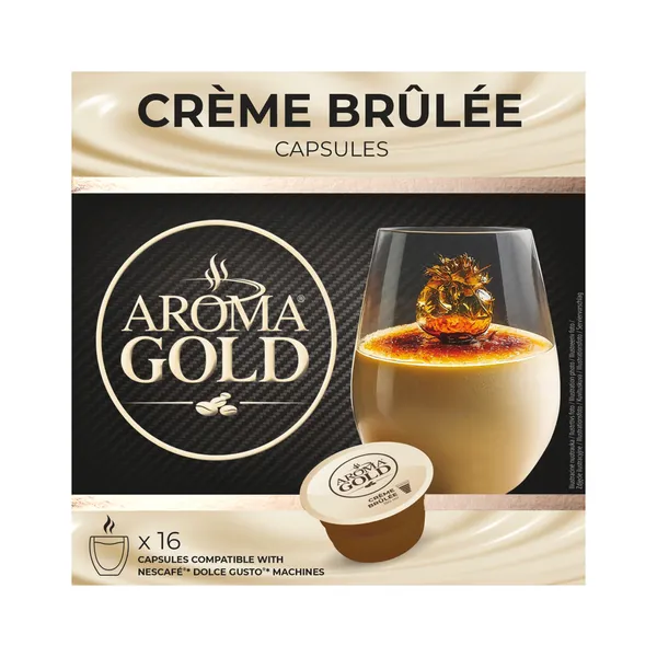 Kafijas kapsulas AROMA GOLD Creme Brulee, 16gab, 256g