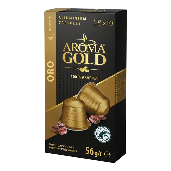 Kafijas kapsulas AROMA GOLD Nespresso Oro 56g