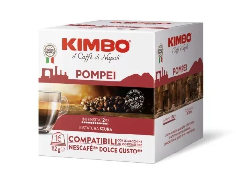 Kafijas kapsulas KIMBO Dolce Gusto Pompei, 16x7 g