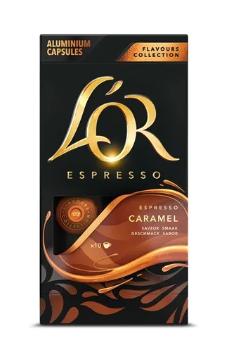 Kafijas kapsulas L'OR FLACO CARAMEL 10x5,2g (Nespresso)
