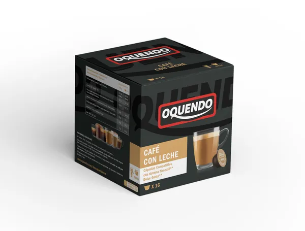 Kafijas kapsulas OQUENDO DG Caffé Latte, 10gx16gab