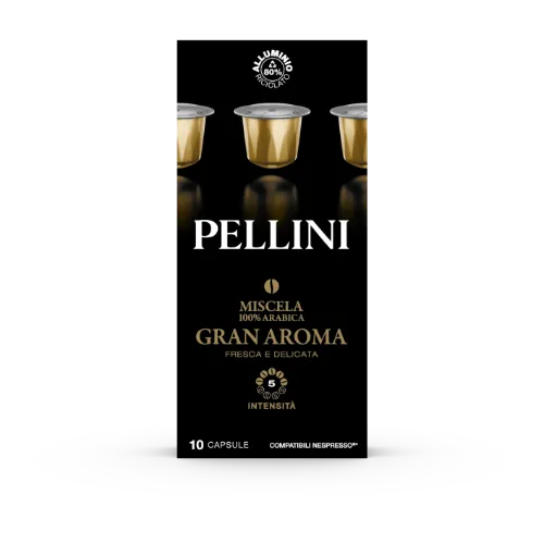 Kafijas kapsulas PELLINI Gran Aroma, 10x5,5g (Nespresso)