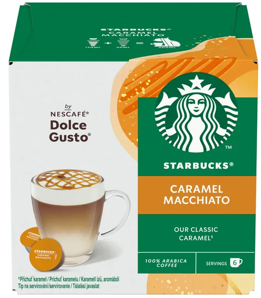 Kafijas kapsulas STARBUCKS Dolce Gusto Caramel Macchiato, 12gab, 127.8g