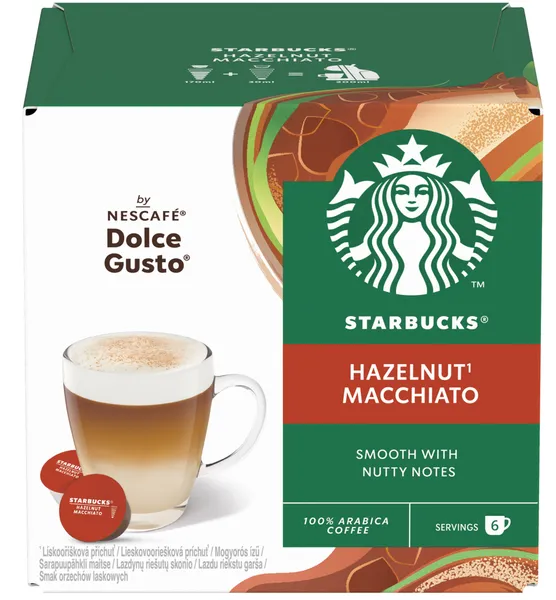 Kafijas kapsulas STARBUCKS Dolce Gusto Hazelnut Macchiato, 12gab, 123g
