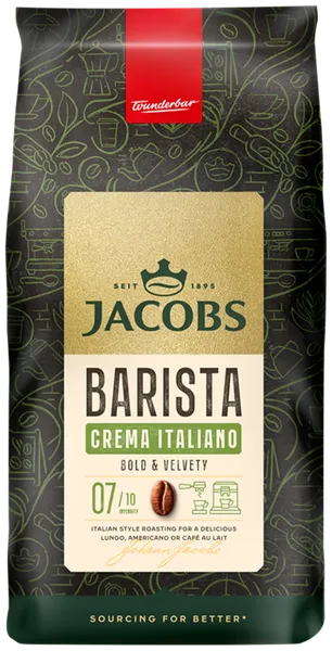 Kafijas pupiņas JACOBS Barista Crema Italiano 1kg