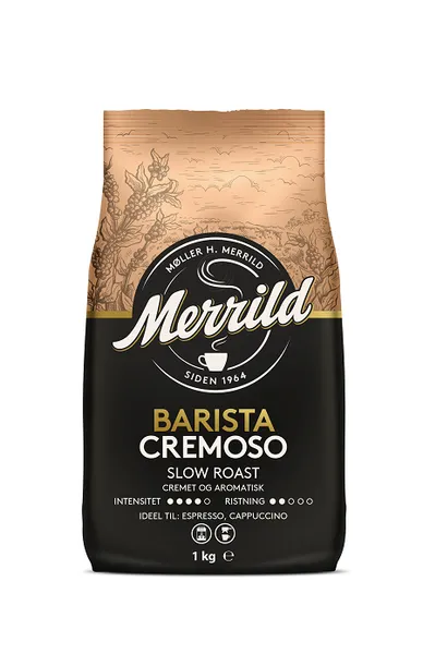Kafijas Pupiņas Merrild Barista Cremoso 1kg