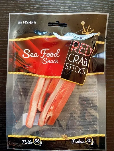 Kalmāra nūjiņas ar krabju garšu Fishka, 56g