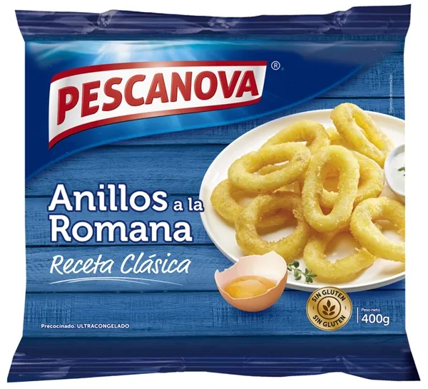 Kalmāru gredzeni panējumā PESCANOVA, bez glutēna, saldēti, 400g