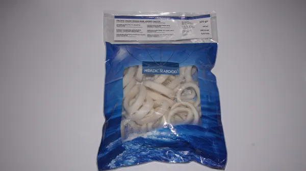 Kalmāru gredzeni, saldēti, jēli, 25% glazūra, 375g/500g