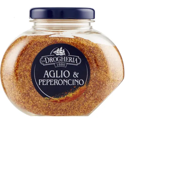 Kaltētu ķiploku un čili piparu maisījums LA DROGHERIA, 140g