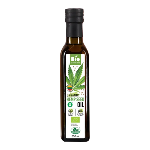 Kaņepju eļļa BIONATURALIS BIO, 250ml