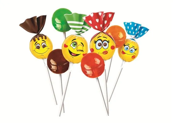 Karameles ROSHEN ar dažādām garšām Lollipops, 1kg (0.92kg)
