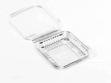 Kārba ar vāku PET 125ml, 120 x 120 x 40 mm,  0.83kg, 100gab