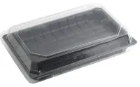 Kārba ar vāku suši, H 3,5 cm, 22,7*15.2 cm, PET, 1.307kg, 50gab
