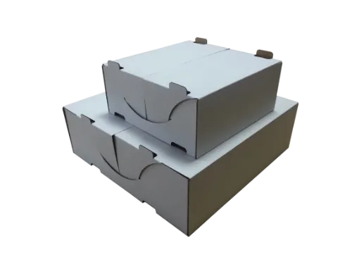 Kārba kūkām, balts/brūns, 300 x 300 x 100 mm, 14kg, 100gab