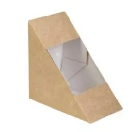 Kārbas trīsstūra PAP 125x75x125mm, brūnas, ar lodziņu, 0.75kg (PAP15K75FL), 50gab