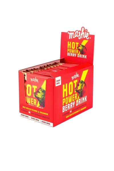 Karstais dzēriens MASHIE Hot Power, smiltsērkšķu energy drink, 15gab