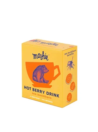 Karstais ogu dzēriens MASHIE Smiltsērkšķu, 4x40ml