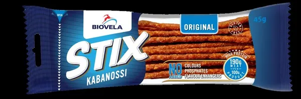 Karsti kūpinātas nūjiņas KABANOSSI 45g BIOVELA