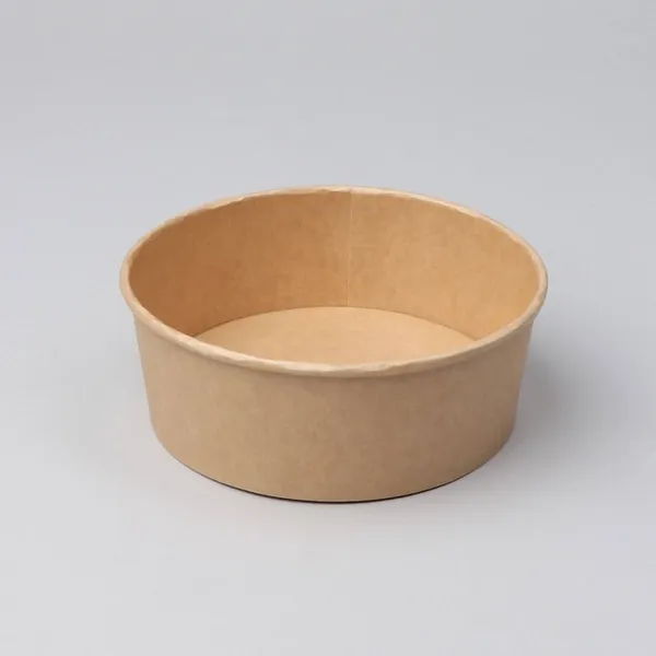 Kartona kārba brūna, apaļa, 550ml, d.142mm, h54mm, 0.675kg, 50gab