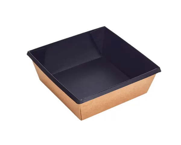 Kartona kārba craft melna, 550ml, 13x13x4.5cm, 0.695kg, 50gab