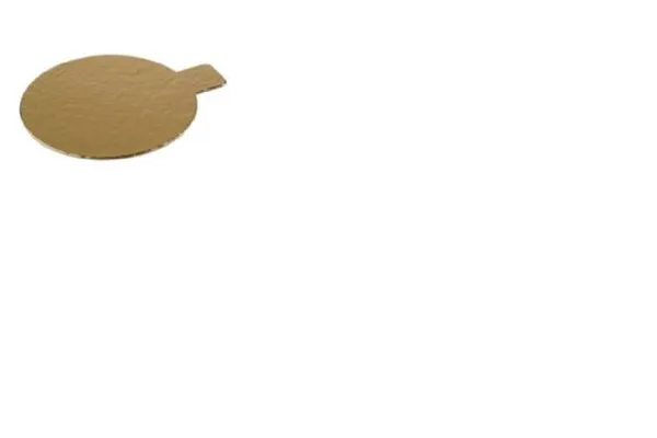 Kartona paliktnis ar rokturi, zelts/melns, D 8 cm, 0.71kg, 300gab