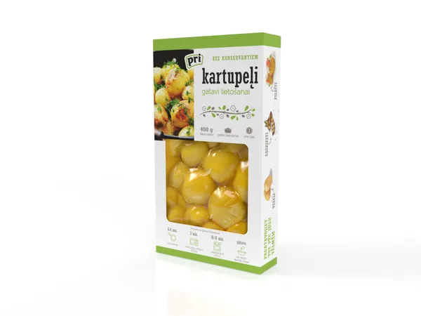 Vārīti kartupeļi 400g, Pri