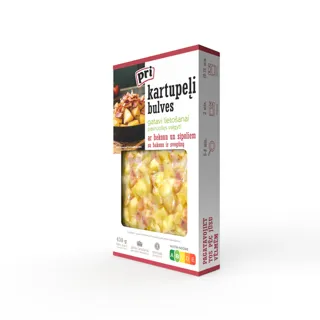 Kartupeļi vārīti ar bekonu un sīpoliem PRI 430g