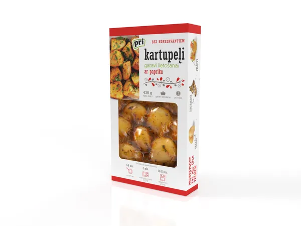 Kartupeļi vārīti PRI ar papriku, 430g, gab