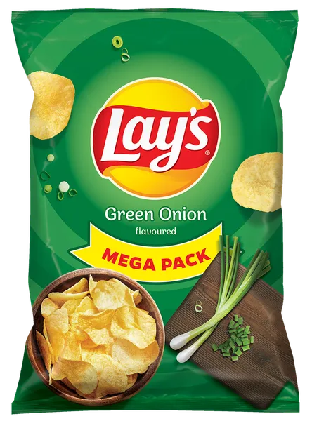 Kartupeļu čipsi LAY'S, ar zaļo lociņu garšu, 180g