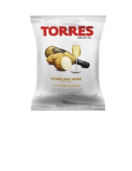 Kartupeļu čipsi TORRES, dzirkstošā vīna garša, 150g