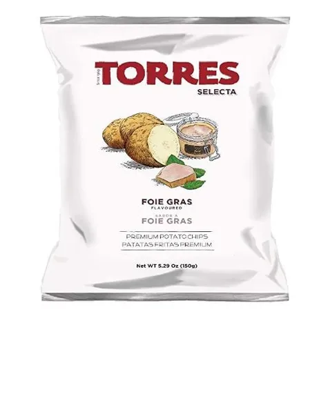 Kartupeļu čipsi TORRES Fuagra garša, 150g