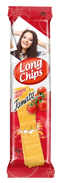 Kartupeļu plāksnes LONGCHIPS ar tomātiem 75g