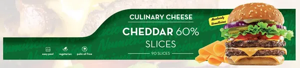 Kausētais čedara siers šķēlēs, NUMIFOOD, 1.1 kg