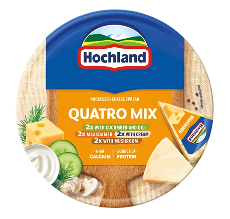 Kausētais siers HOCHLAND Qartro MIX, 140 g