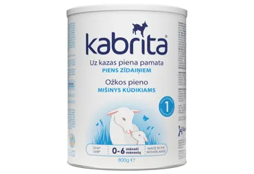 Kazas piena maisījums KABRITA 1, 0+, 800g