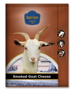 Kazas piena siers GOAT FARM kūpināts, šķēlēs, 100g