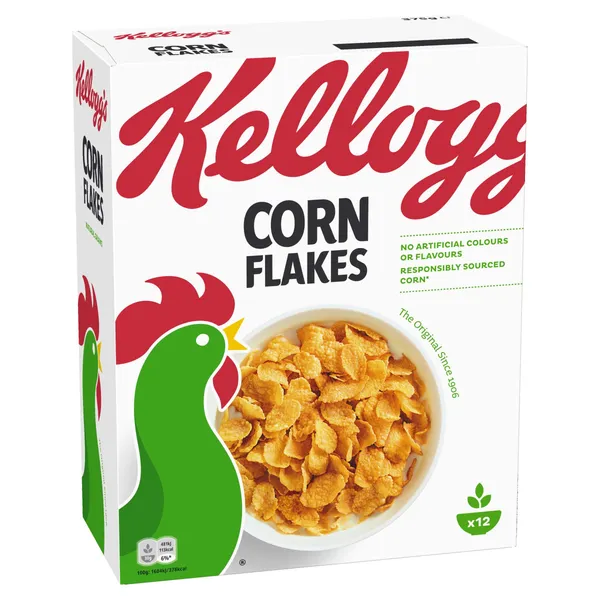 Brokastu pārslas Kelloggs Corn Flakes, 375g