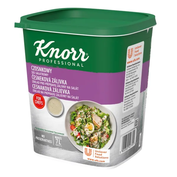 Ķiploku mērce salātiem KNORR Professional, sausā veidā, 700g