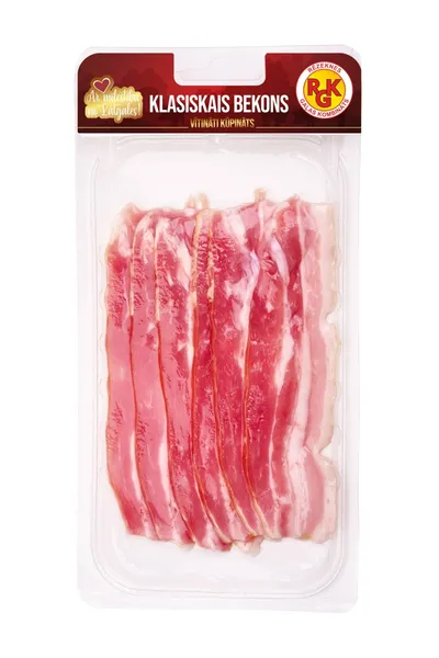 Klasiskais bekons RGK, vītināts - kūpināts, škēlēs, 100g